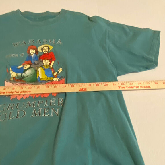 Vtg. Grumpier Old Men T-Shirt Sz L/XL* Ed Fischer Art Movie No Tag Single Stitch - Picture 5 of 6